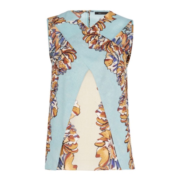 BCBGMaxAzria Maryssa sleeveless floral top NWOT - Picture 6 of 11